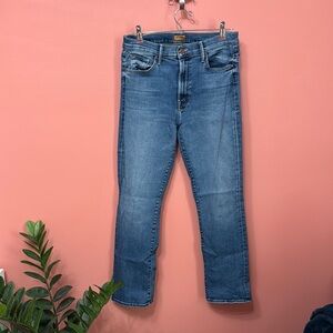 MOTHER The Insider Flood Jeans in Playing Rough